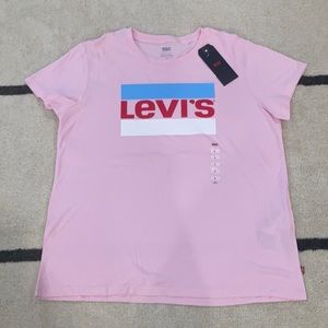 NWT Pink Levi’s Tee Short Sleeve Size Large